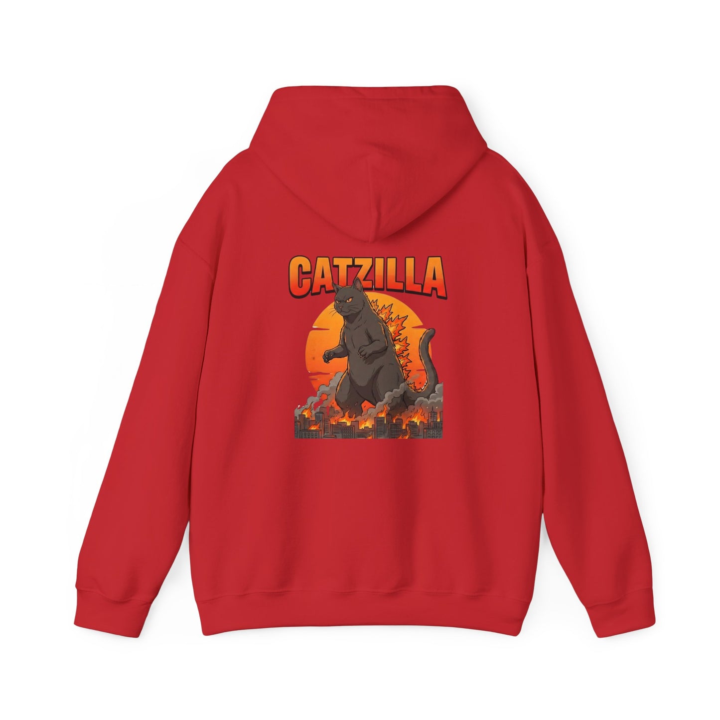 Catzilla Retro Kaiju Cat Graphic Hoodie