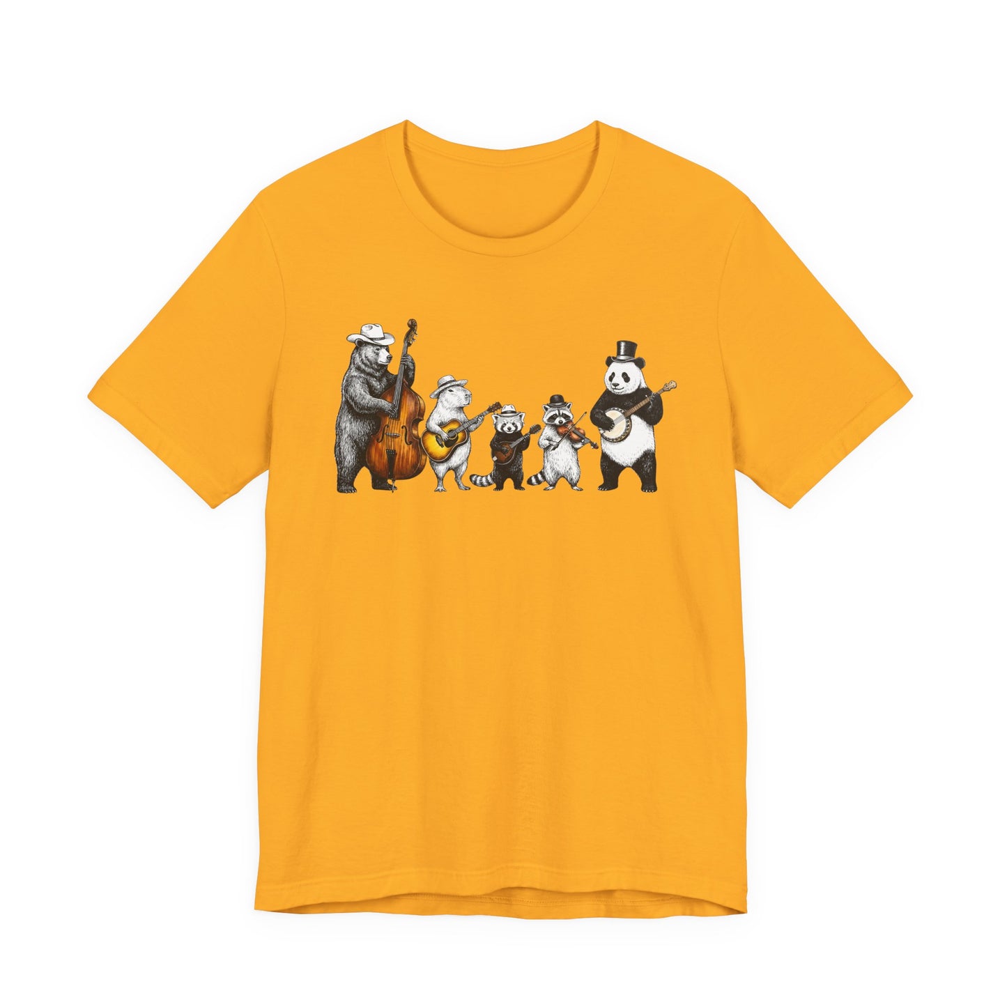 Bluegrass Animal Band — Cute Folk Music Band T-Shirt
