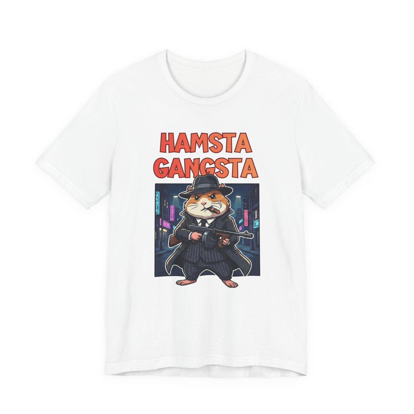 Hamsta Gangsta Anime - Cute Gangster Hamster Graphic T-Shirt