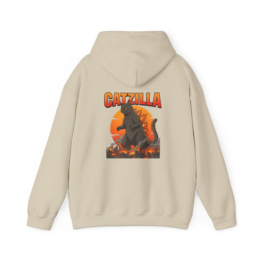 Catzilla Retro Kaiju Cat Graphic Hoodie