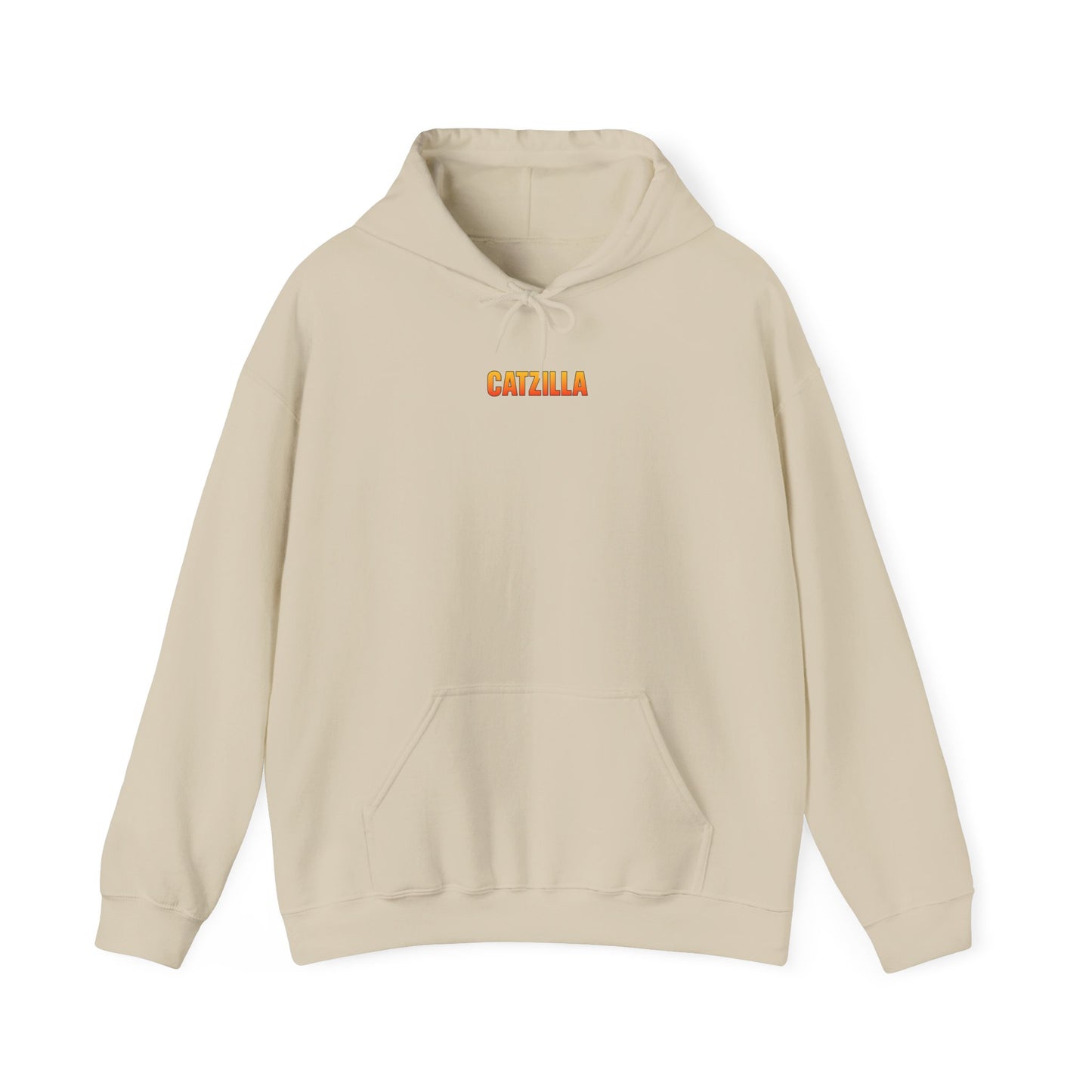 Catzilla Retro Kaiju Cat Graphic Hoodie