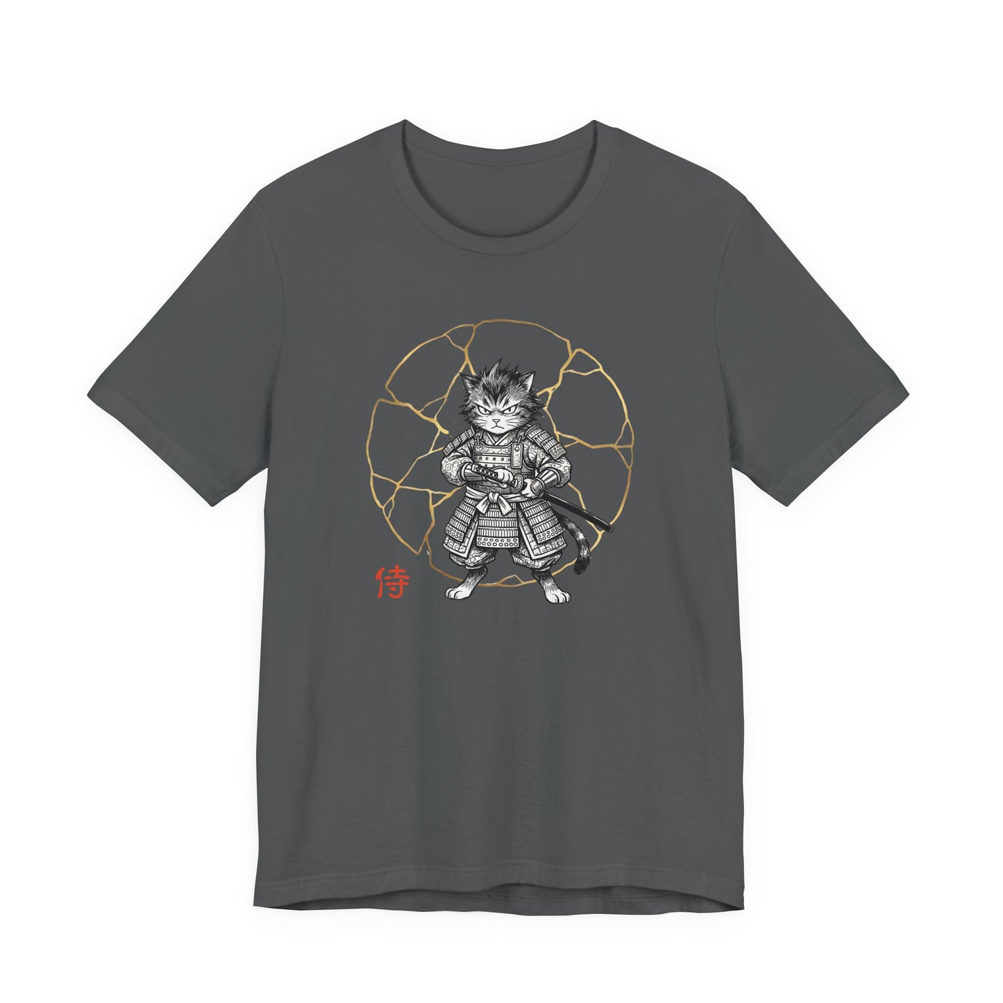 Samurai Cat — Warrior Graphic T-Shirt