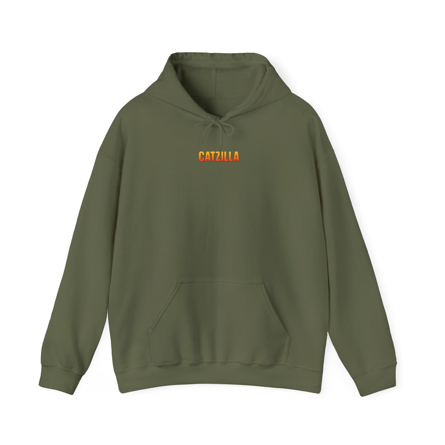Catzilla Retro Kaiju Cat Graphic Hoodie