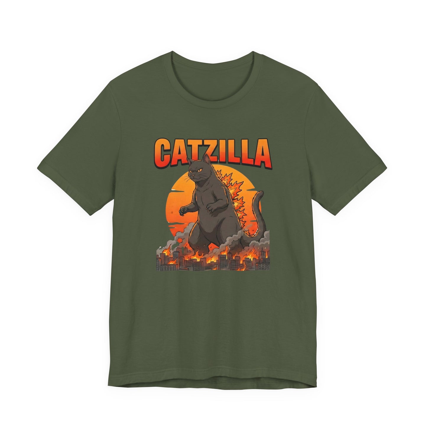Catzilla — Retro Monster Cat Graphic T-Shirt