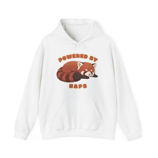 Powered by Naps Red Panda  — Cute Sleepy Animal Graphic Hoodie