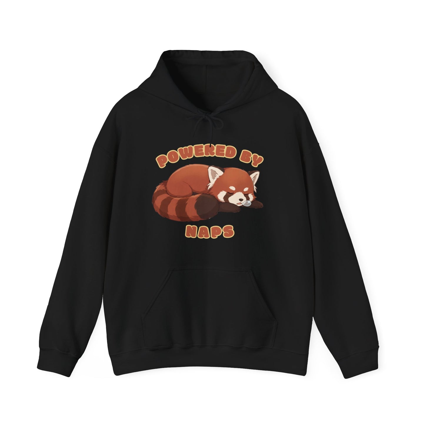 Powered by Naps Red Panda  — Cute Sleepy Animal Graphic Hoodie