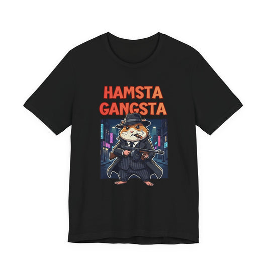 Hamsta Gangsta Anime - Cute Gangster Hamster Graphic T-Shirt