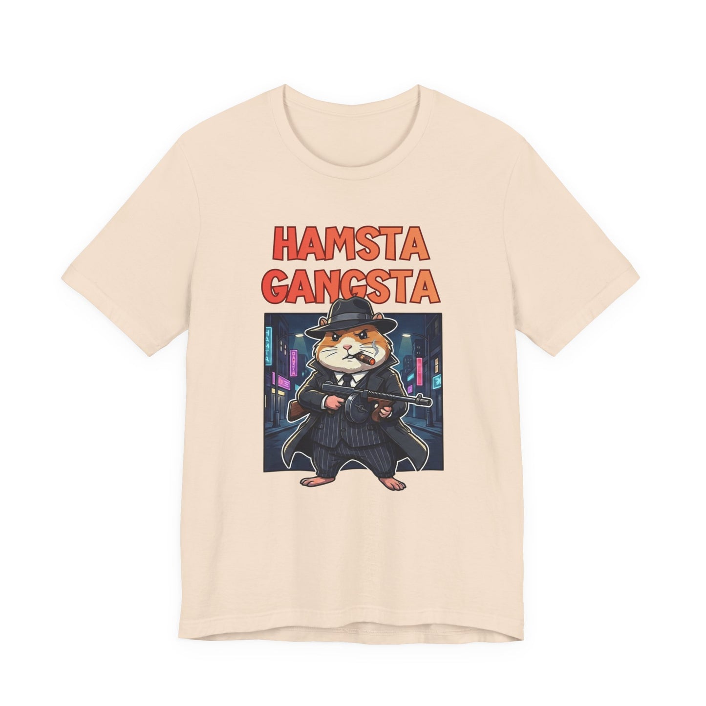 Hamsta Gangsta Anime - Cute Gangster Hamster Graphic T-Shirt