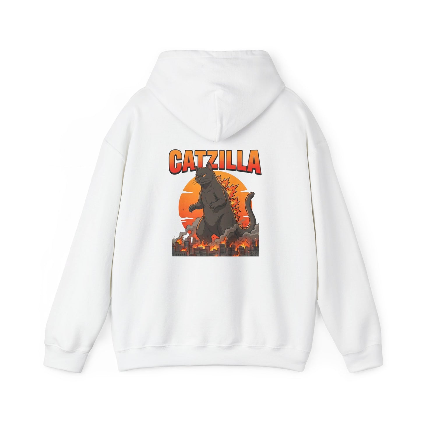 Catzilla Retro Kaiju Cat Graphic Hoodie