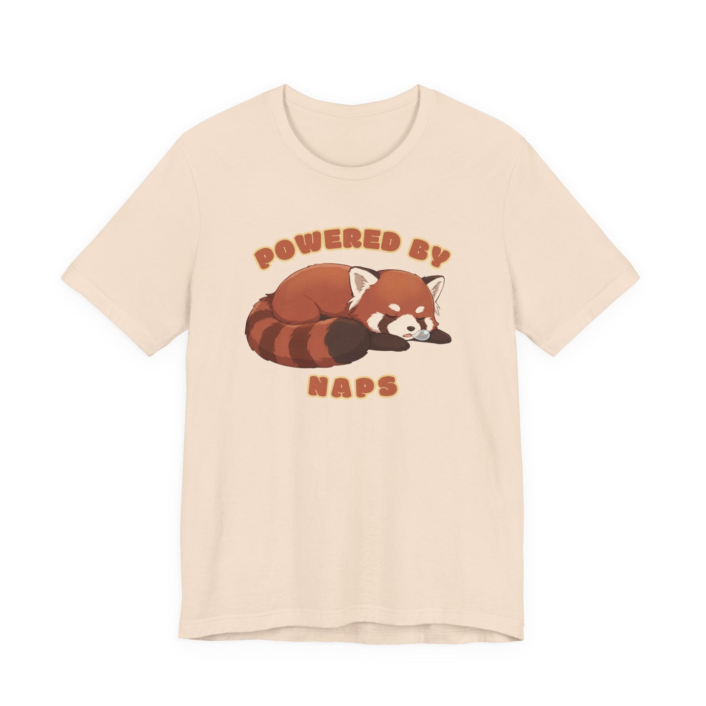 Powered by Naps — Cute Sleeping Red Panda (Unisex T-Shirt)