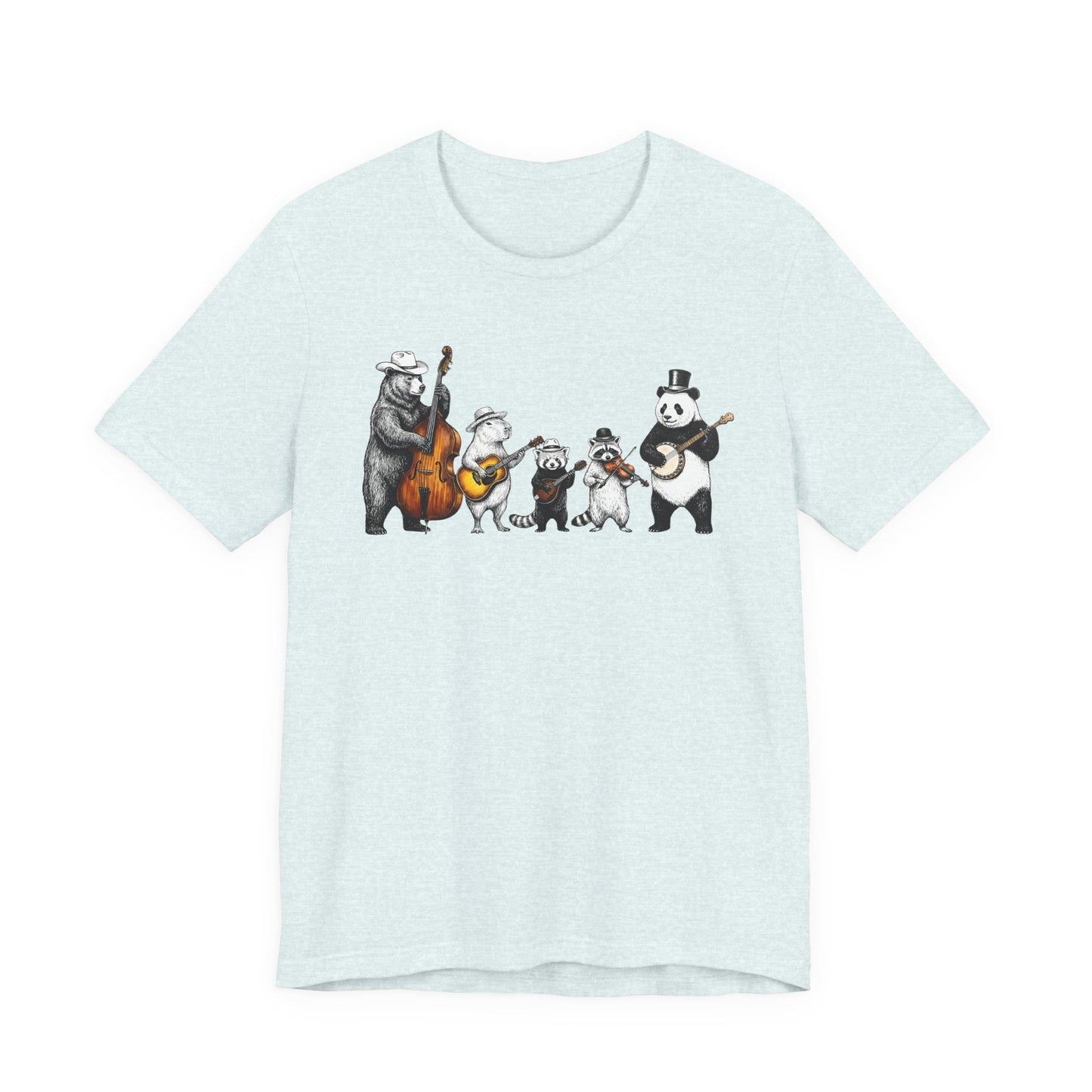 Bluegrass Animal Band — Cute Folk Music Band T-Shirt