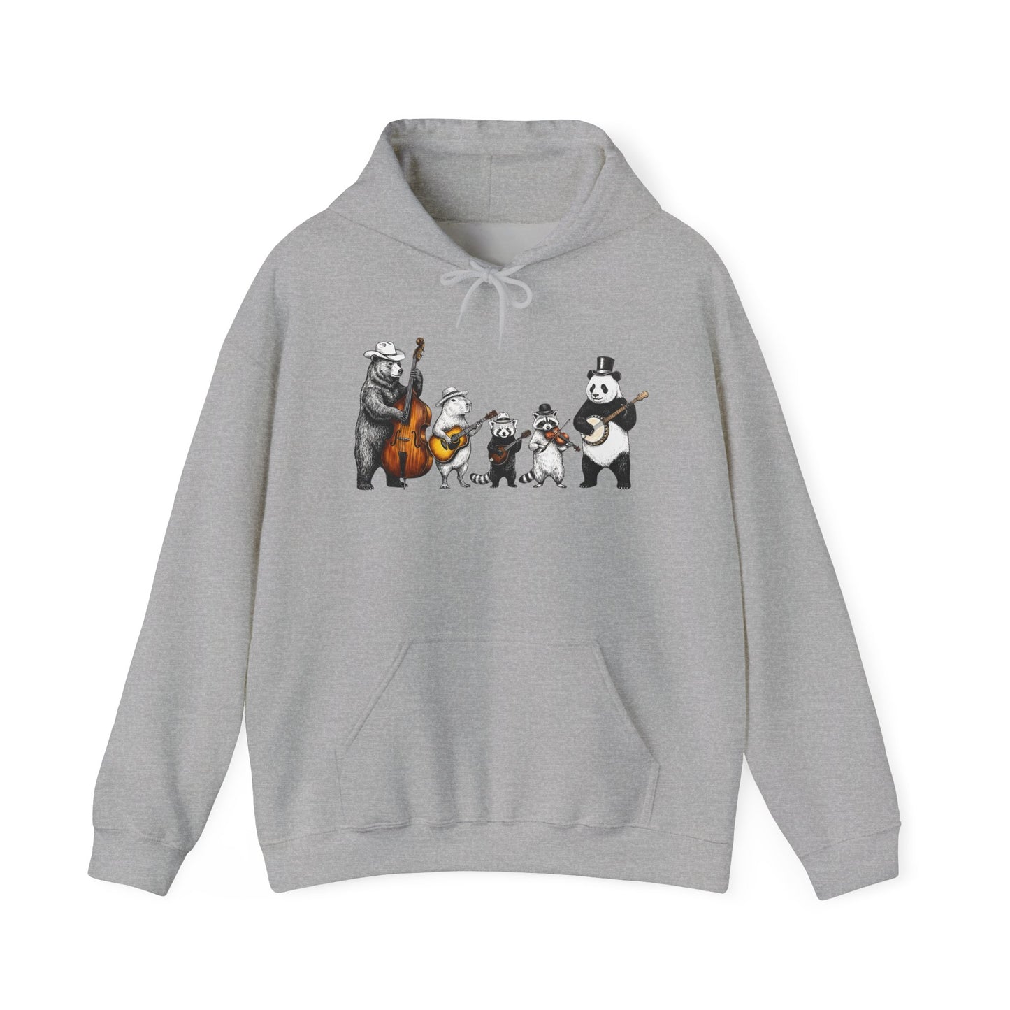 Animal Jazz Band — Cute Bear, Panda & Friends Musician Graphic Hoodie
