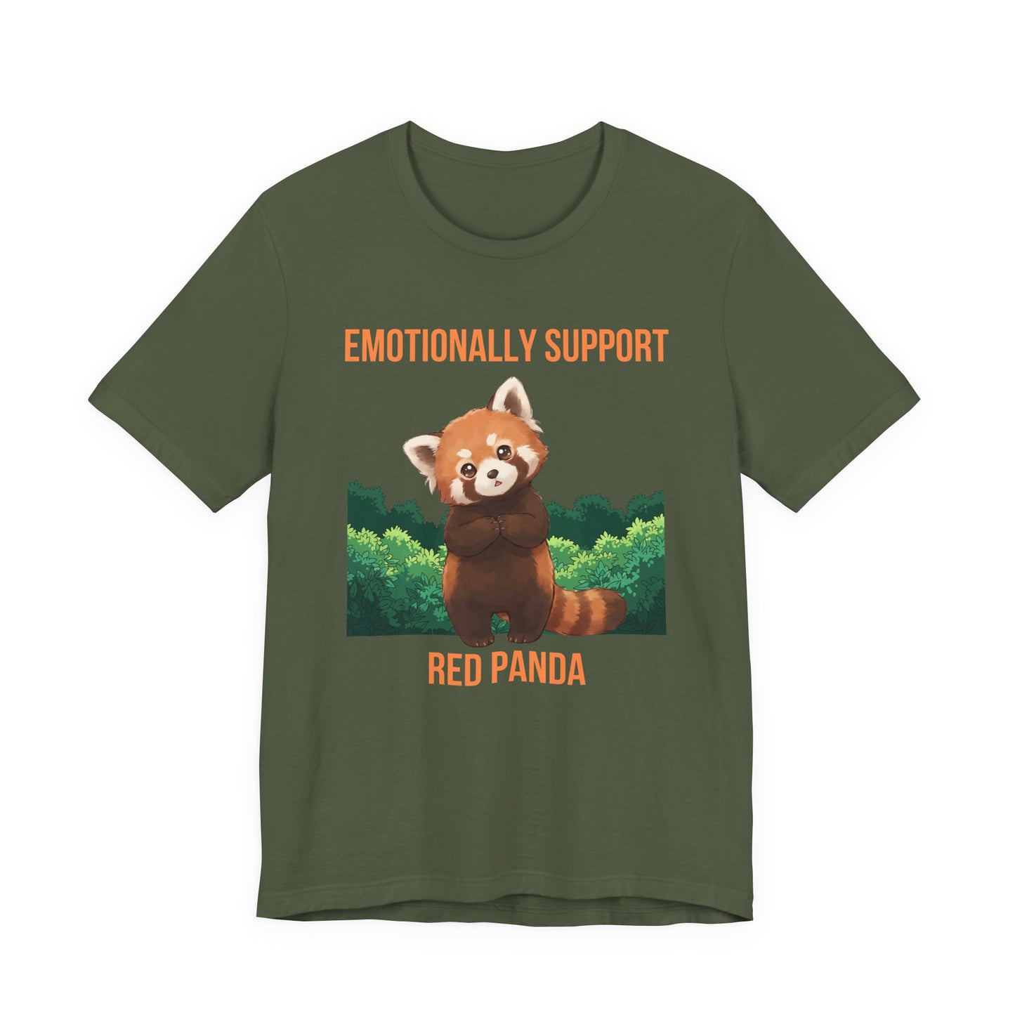 Emotionally Support Red Panda Cute Animal Graphic T-Shirt