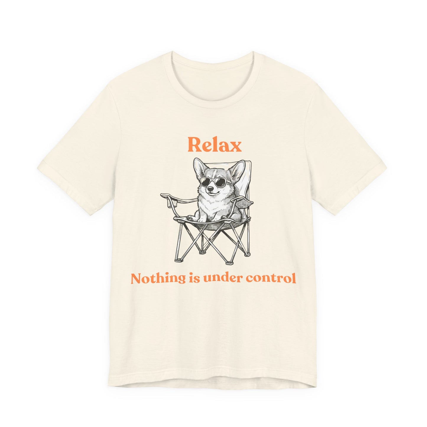 Relax Nothing Is Under Control Cute Chill Cat Lounge T-Shirt