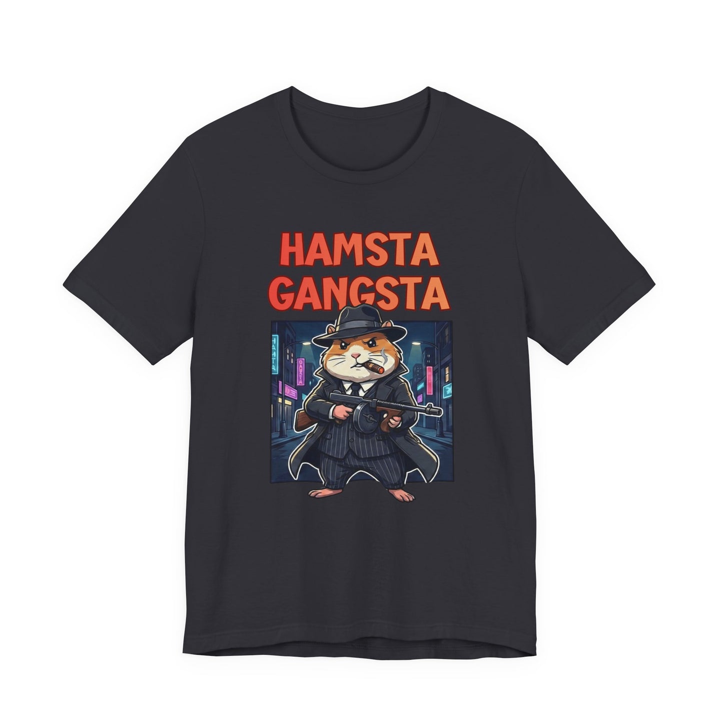 Hamsta Gangsta Anime - Cute Gangster Hamster Graphic T-Shirt