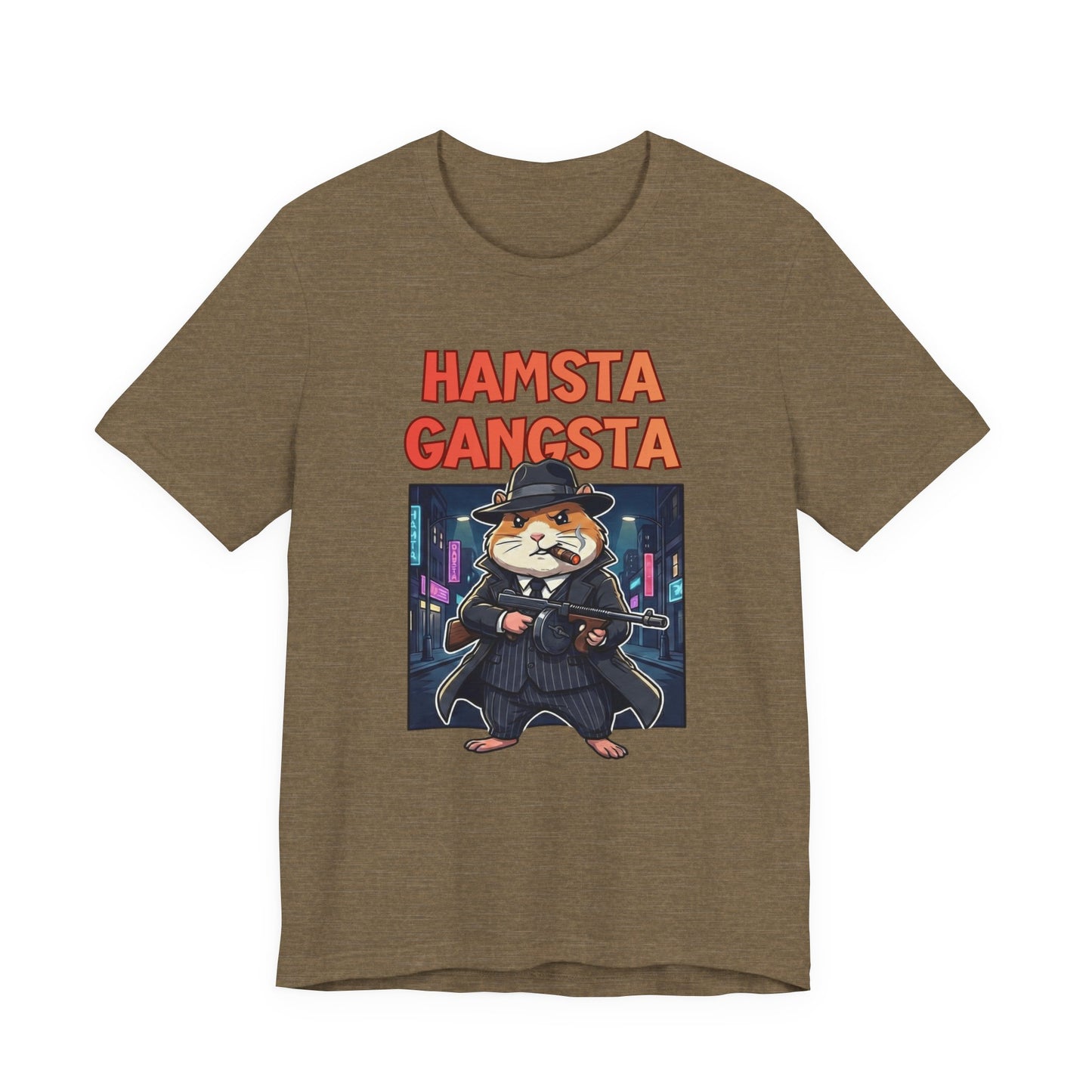 Hamsta Gangsta Anime - Cute Gangster Hamster Graphic T-Shirt
