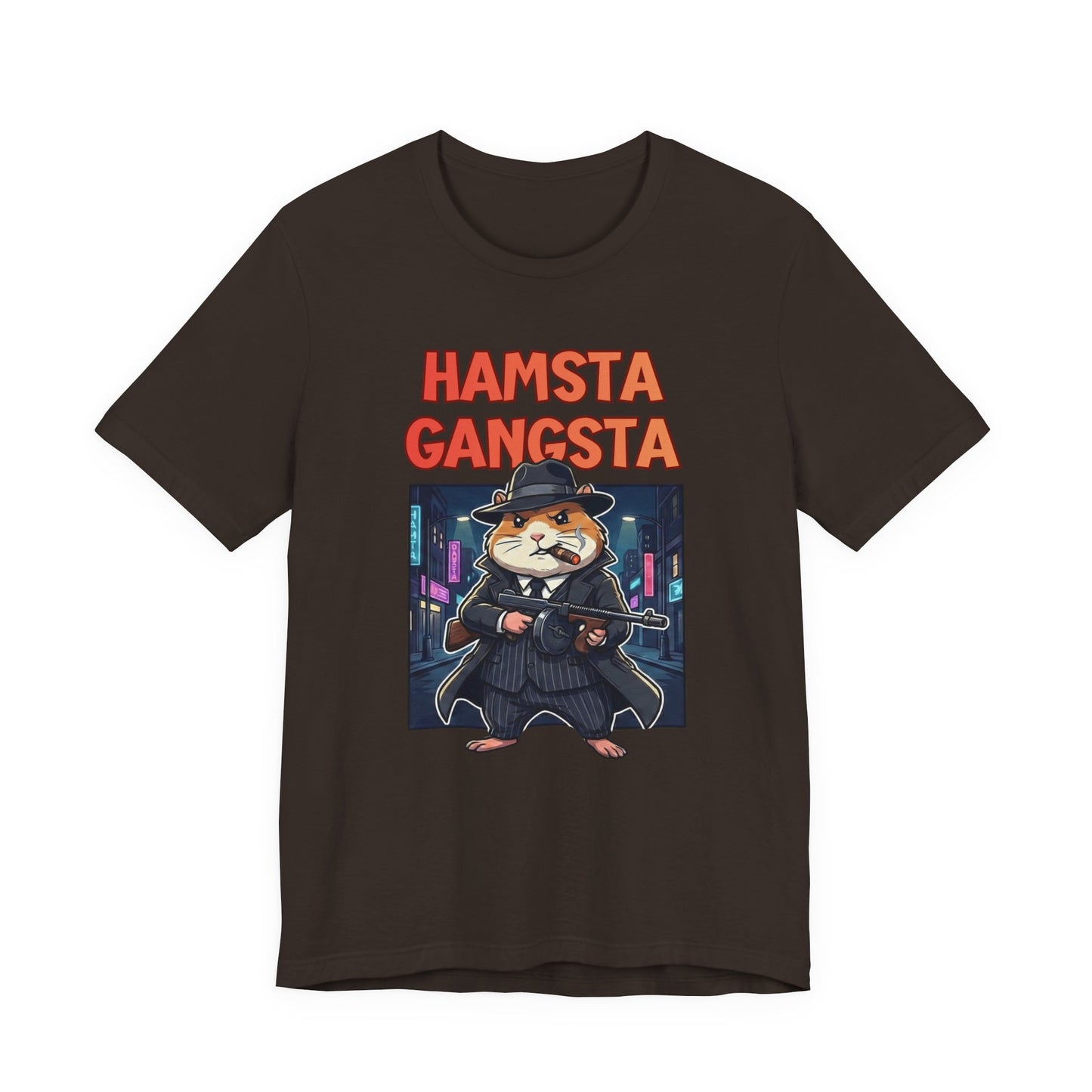 Hamsta Gangsta Anime - Cute Gangster Hamster Graphic T-Shirt