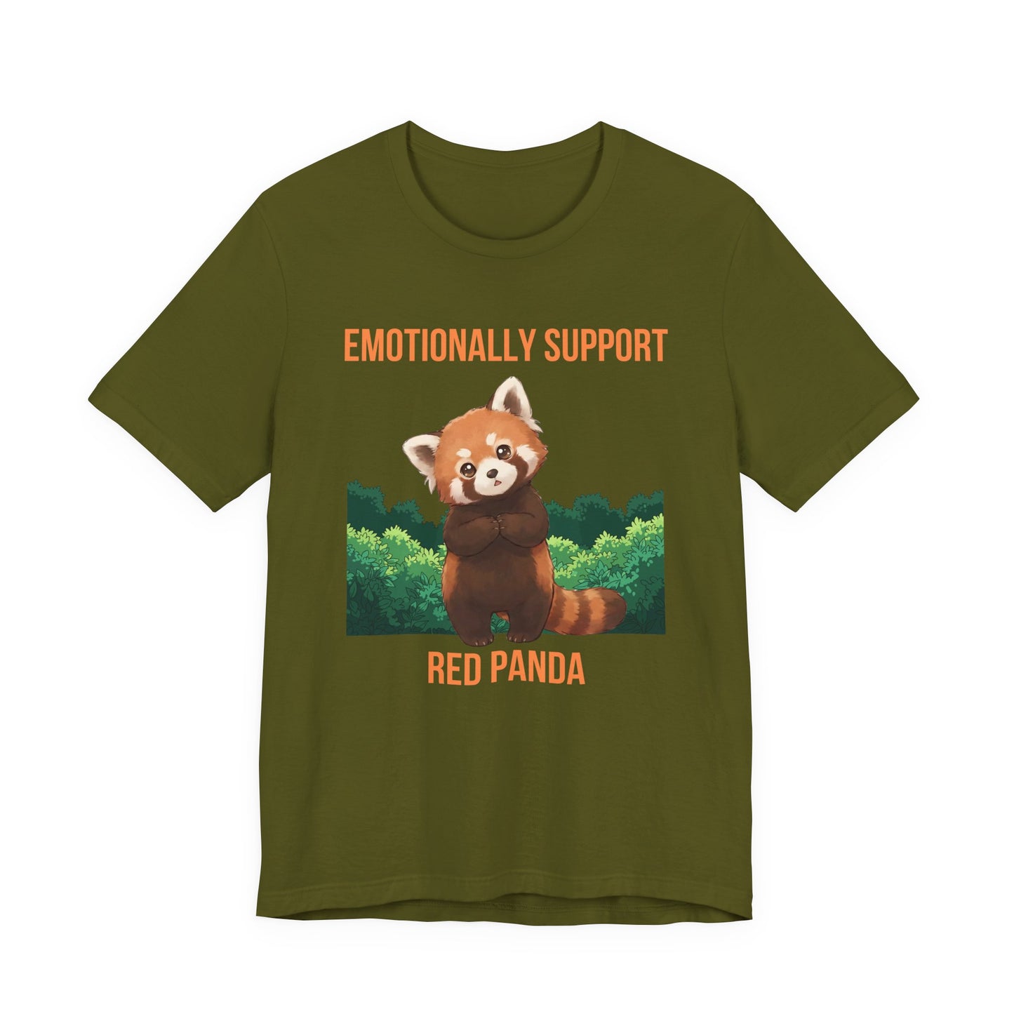 Emotionally Support Red Panda Cute Animal Graphic T-Shirt