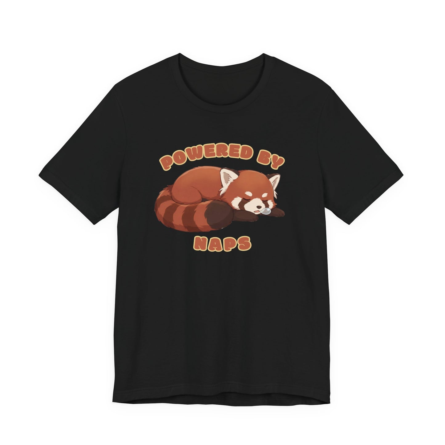 Powered by Naps — Cute Sleeping Red Panda (Unisex T-Shirt)