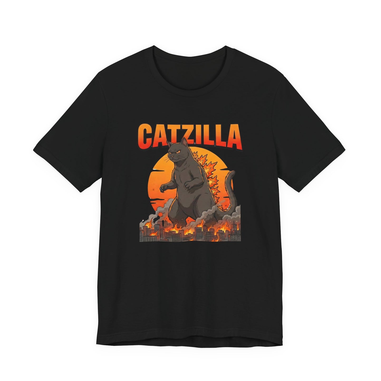 Catzilla — Retro Monster Cat Graphic T-Shirt