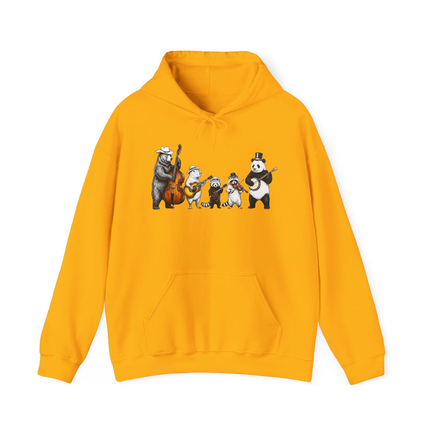 Animal Jazz Band — Cute Bear, Panda & Friends Musician Graphic Hoodie