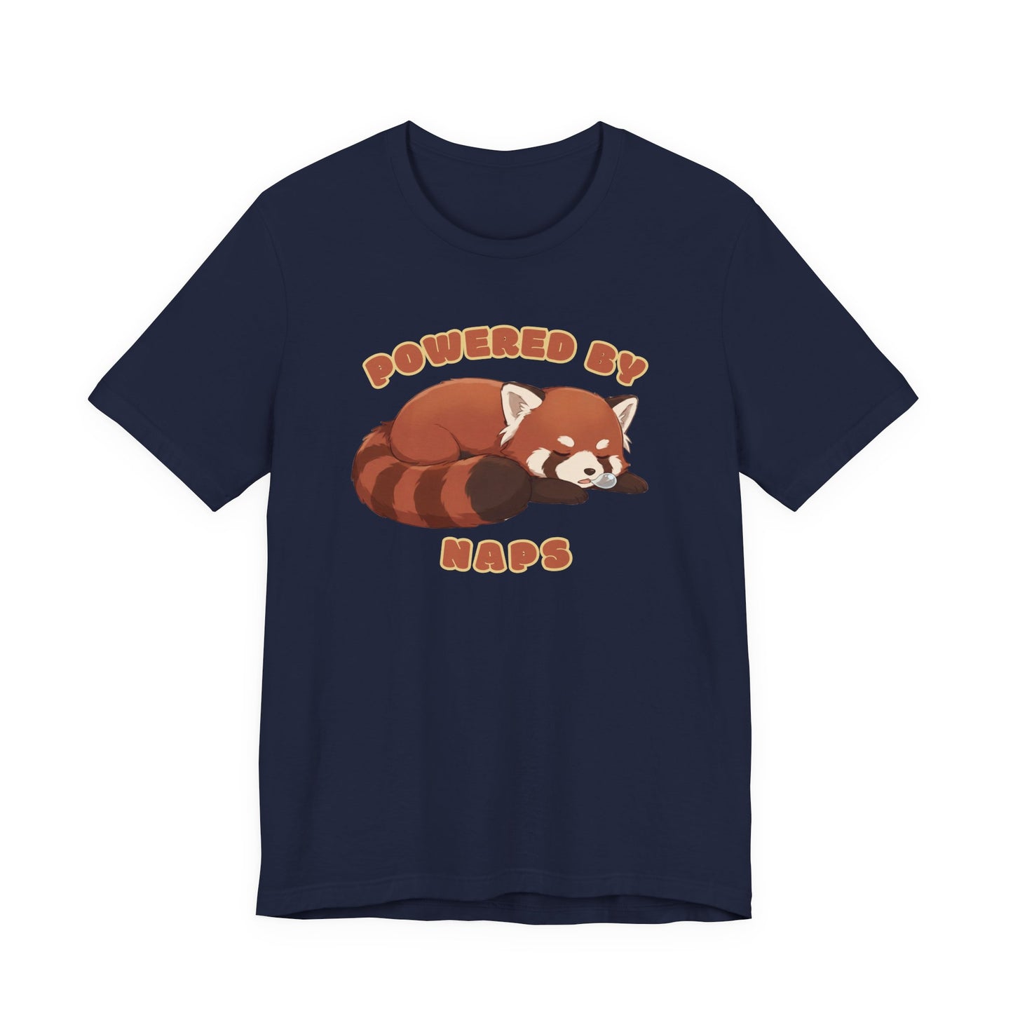 Powered by Naps — Cute Sleeping Red Panda (Unisex T-Shirt)