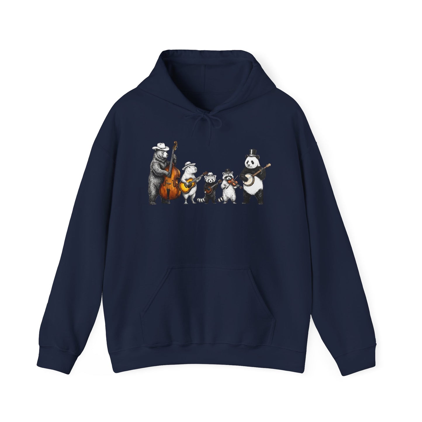 Animal Jazz Band — Cute Bear, Panda & Friends Musician Graphic Hoodie