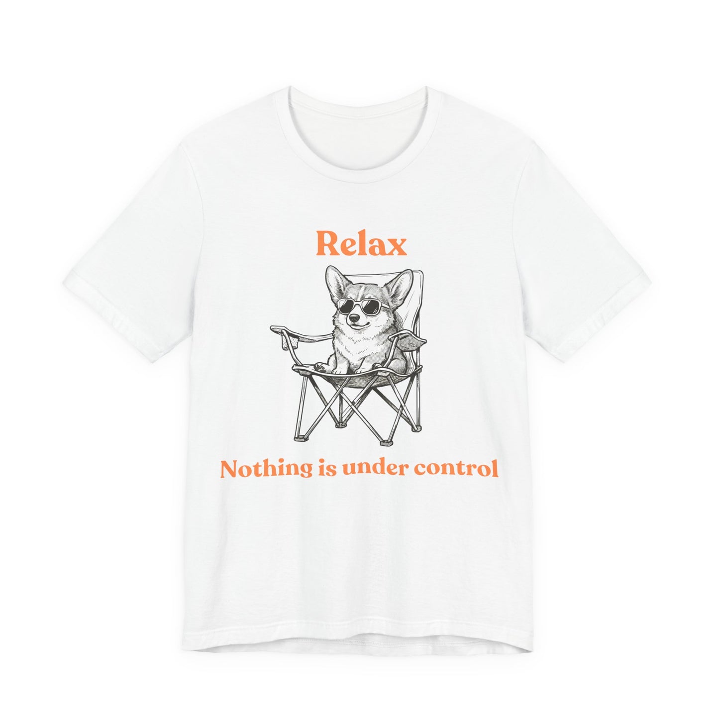 Relax Nothing Is Under Control Cute Chill Cat Lounge T-Shirt
