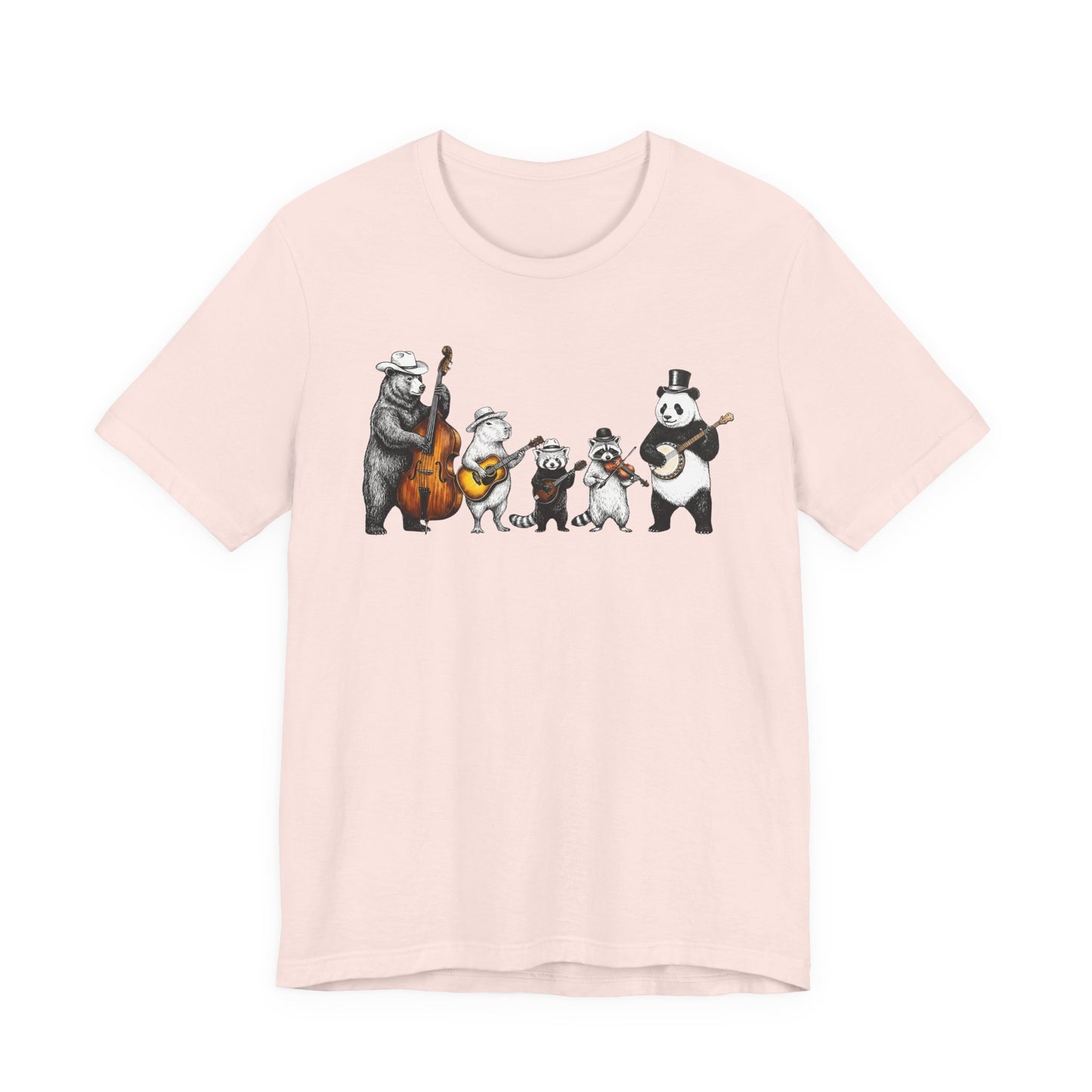 Bluegrass Animal Band — Cute Folk Music Band T-Shirt