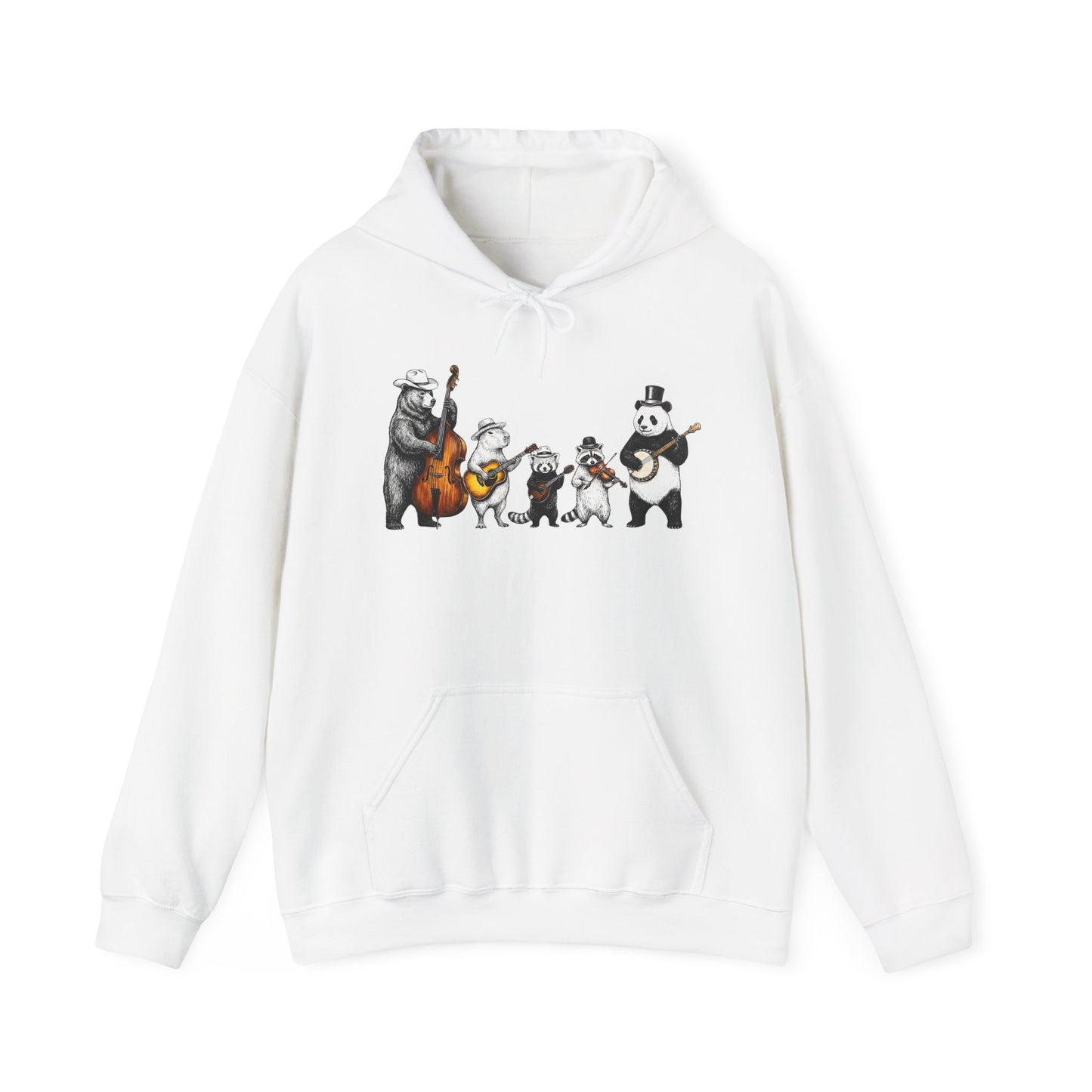 Animal Jazz Band — Cute Bear, Panda & Friends Musician Graphic Hoodie
