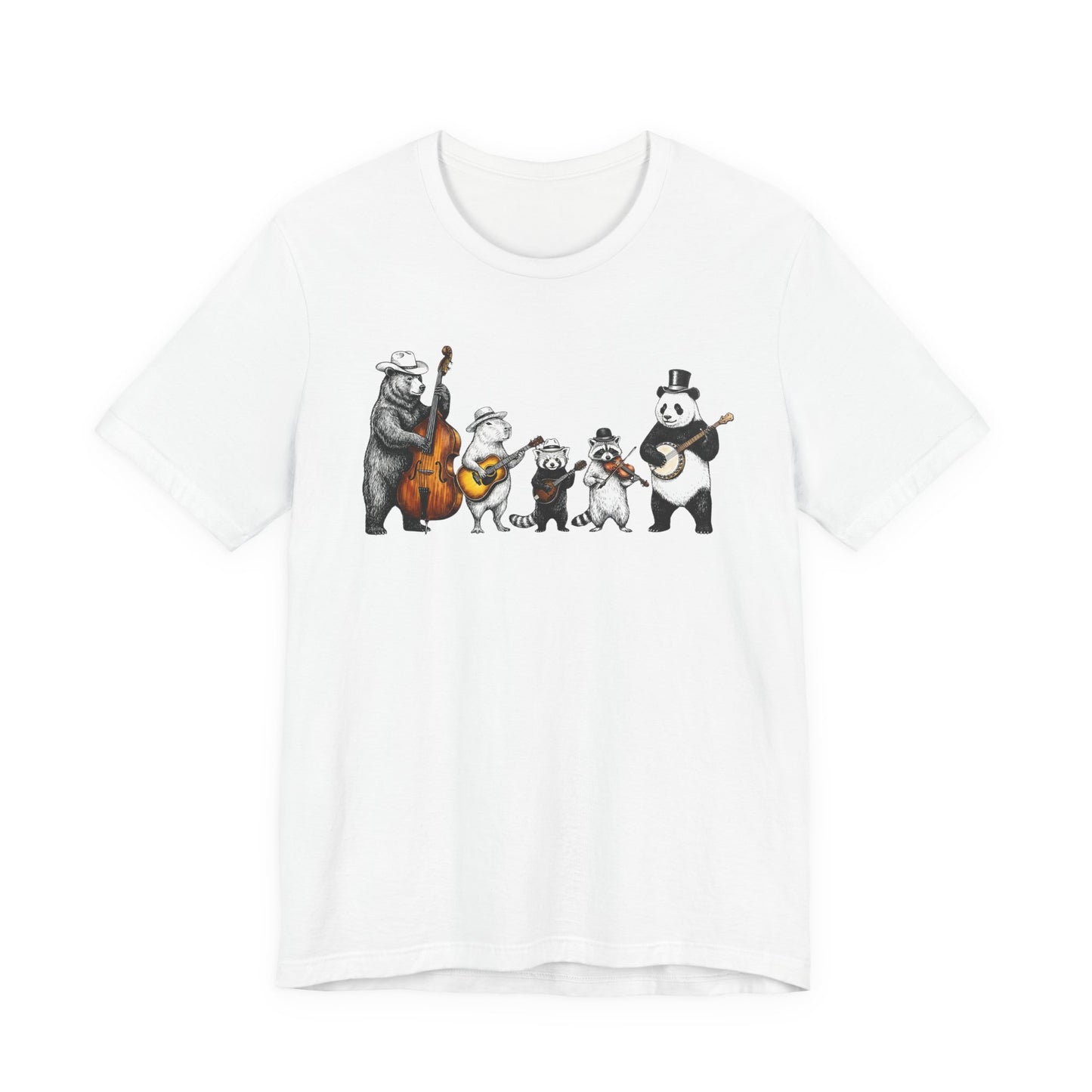 Bluegrass Animal Band — Cute Folk Music Band T-Shirt