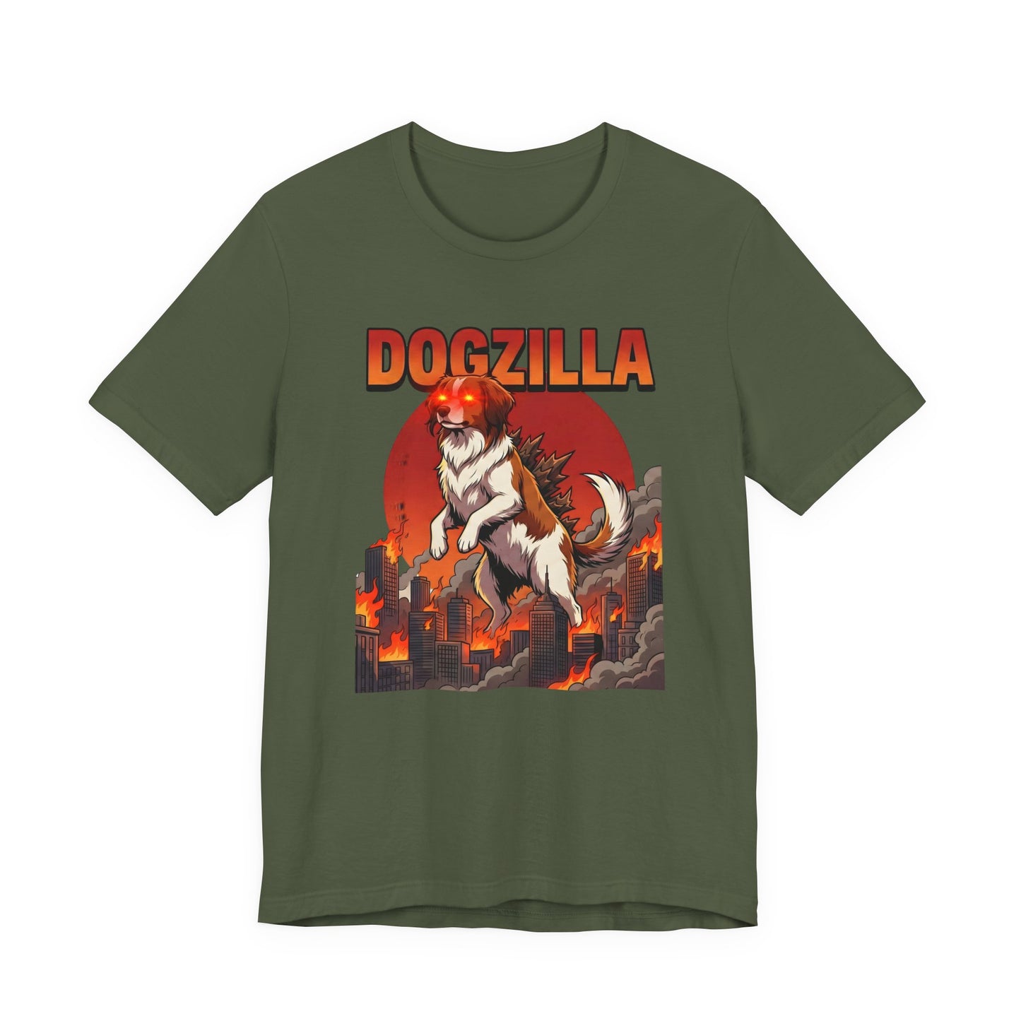 Dogzilla Retro Monster Dog Graphic T-Shirt