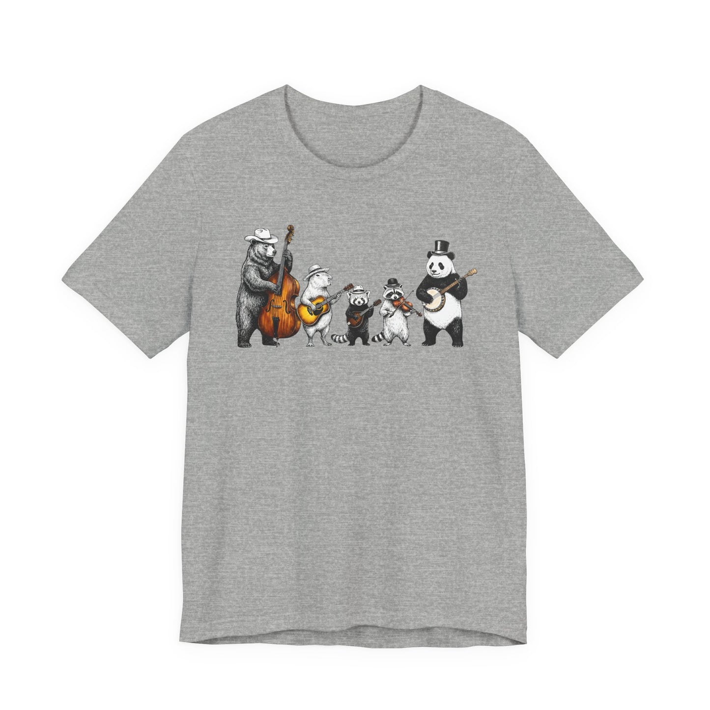 Bluegrass Animal Band — Cute Folk Music Band T-Shirt