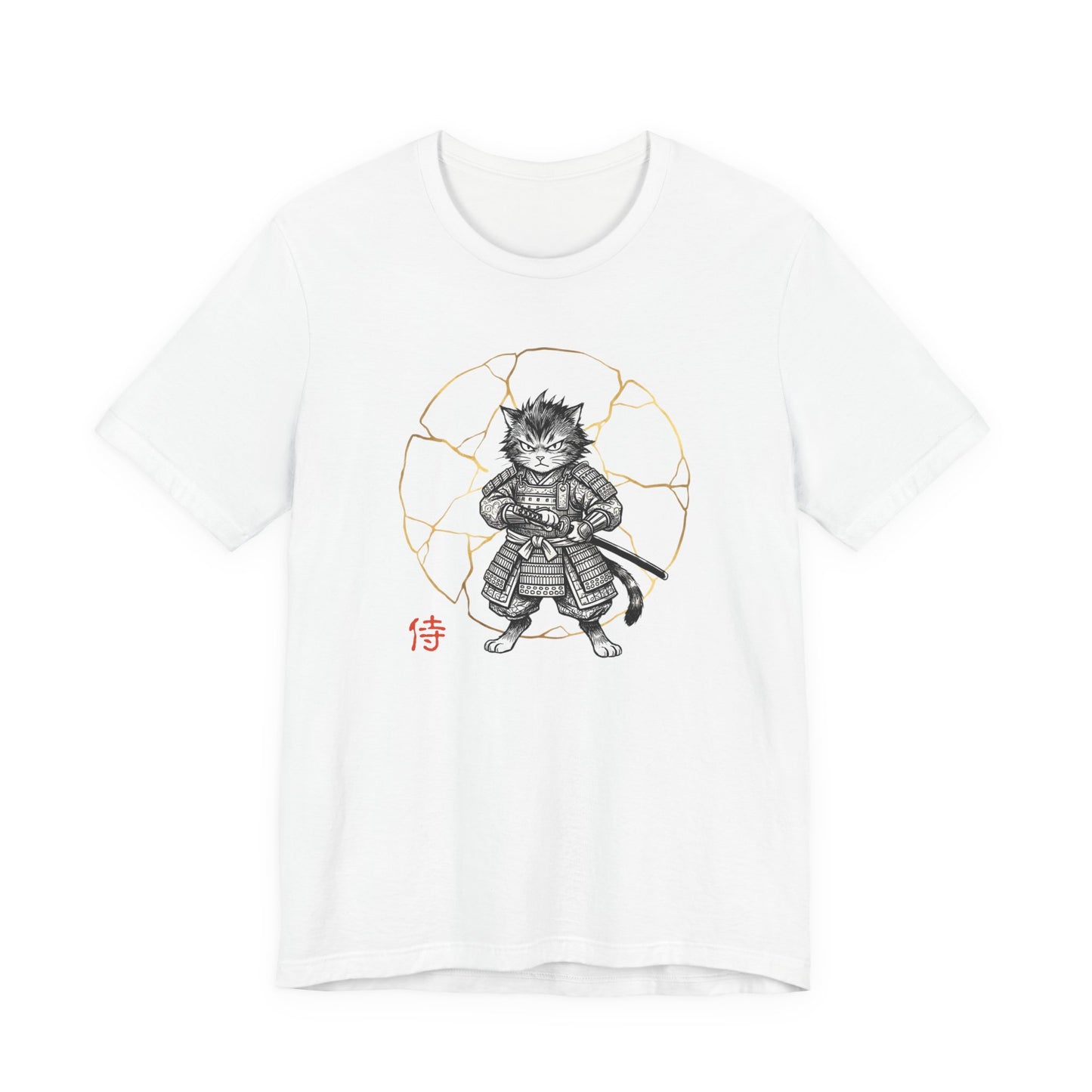 Samurai Cat — Warrior Graphic T-Shirt