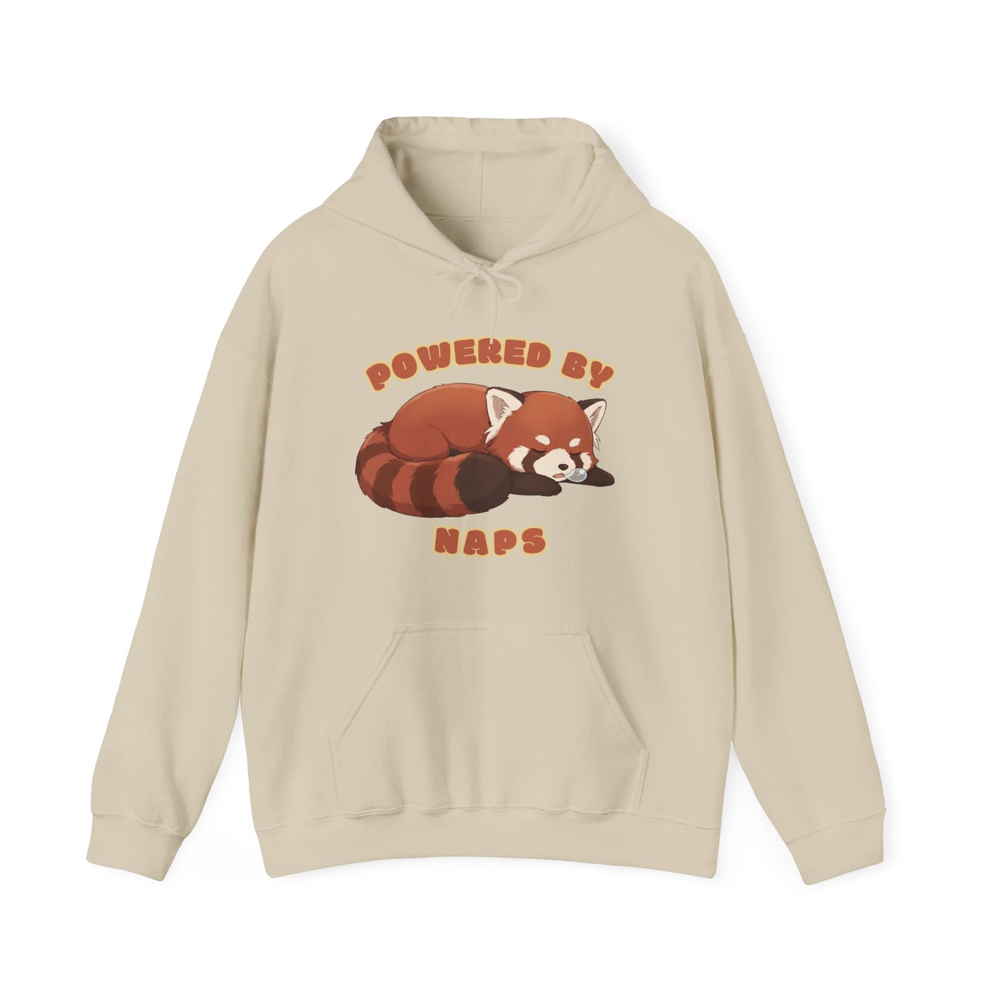 Powered by Naps Red Panda  — Cute Sleepy Animal Graphic Hoodie