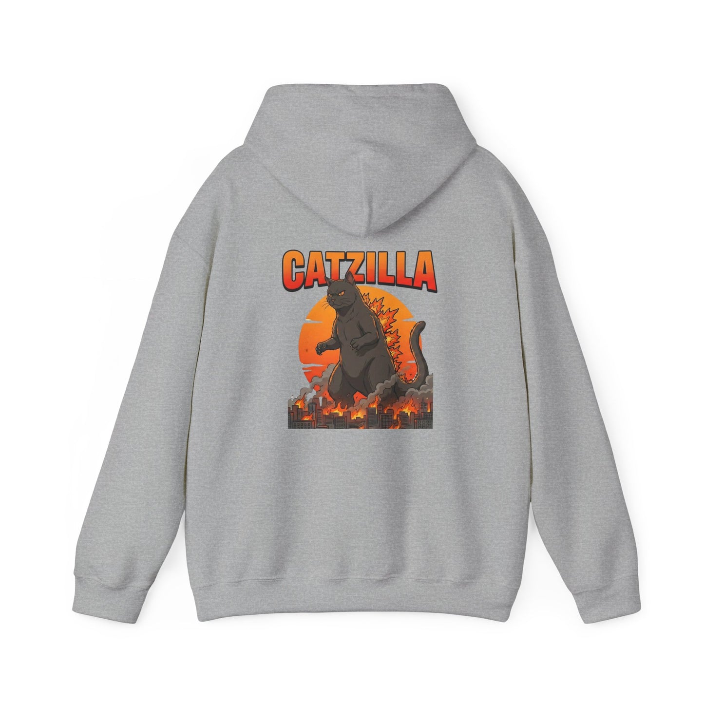 Catzilla Retro Kaiju Cat Graphic Hoodie