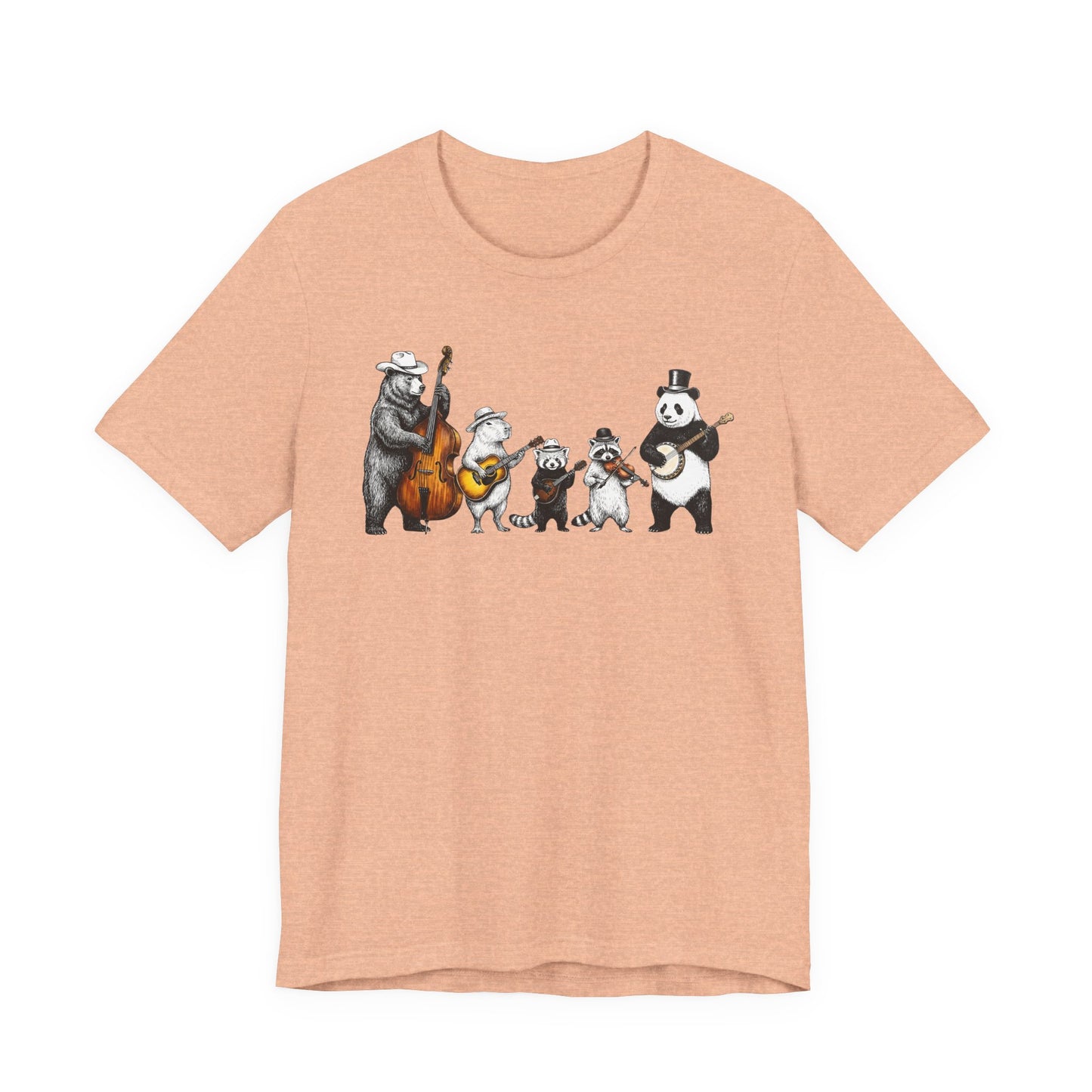 Bluegrass Animal Band — Cute Folk Music Band T-Shirt