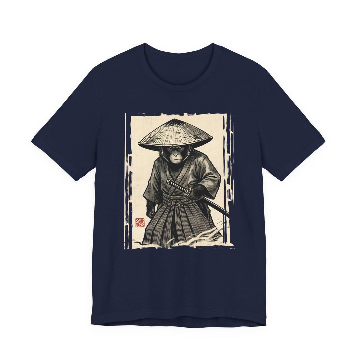 Samurai Warrior — Vintage Ink Sumi-E Style Katana T-Shirt