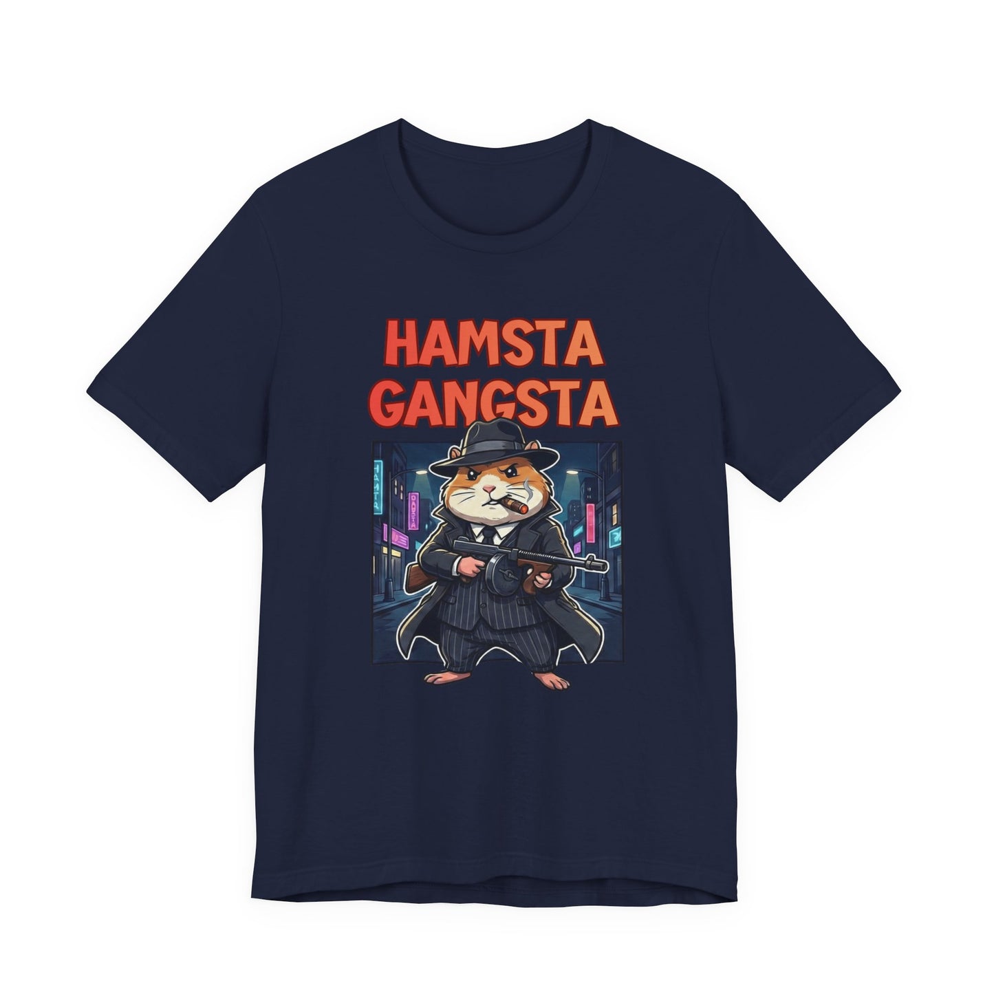 Hamsta Gangsta Anime - Cute Gangster Hamster Graphic T-Shirt