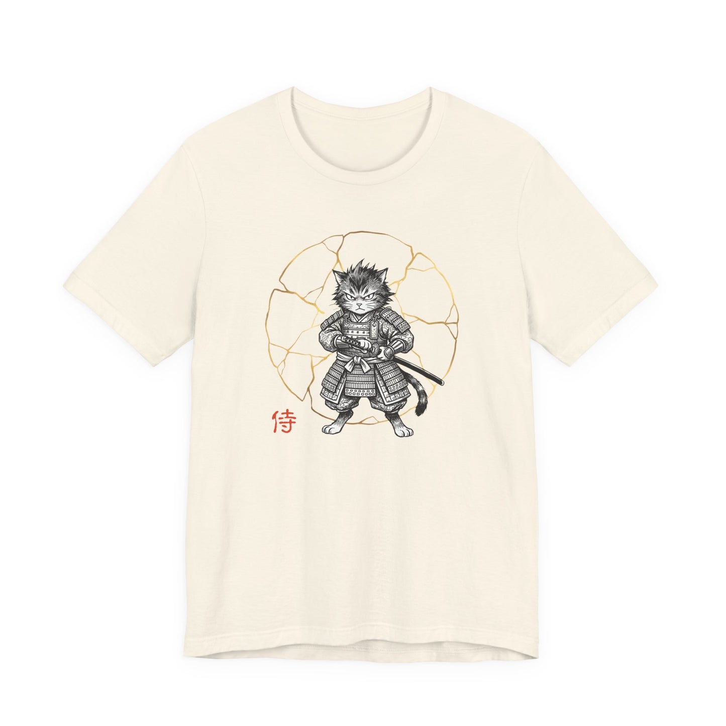 Samurai Cat — Warrior Graphic T-Shirt