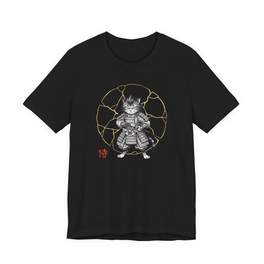 Samurai Cat — Warrior Graphic T-Shirt