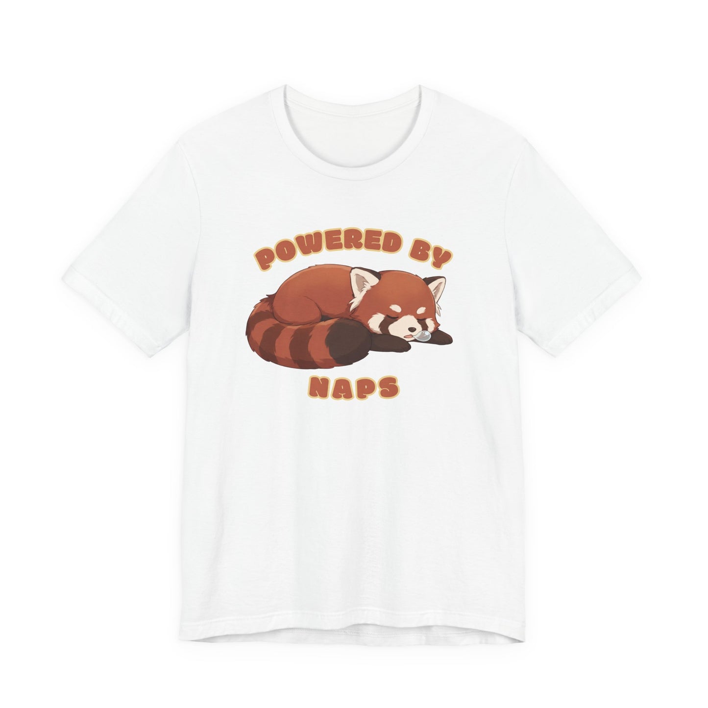 Powered by Naps — Cute Sleeping Red Panda (Unisex T-Shirt)