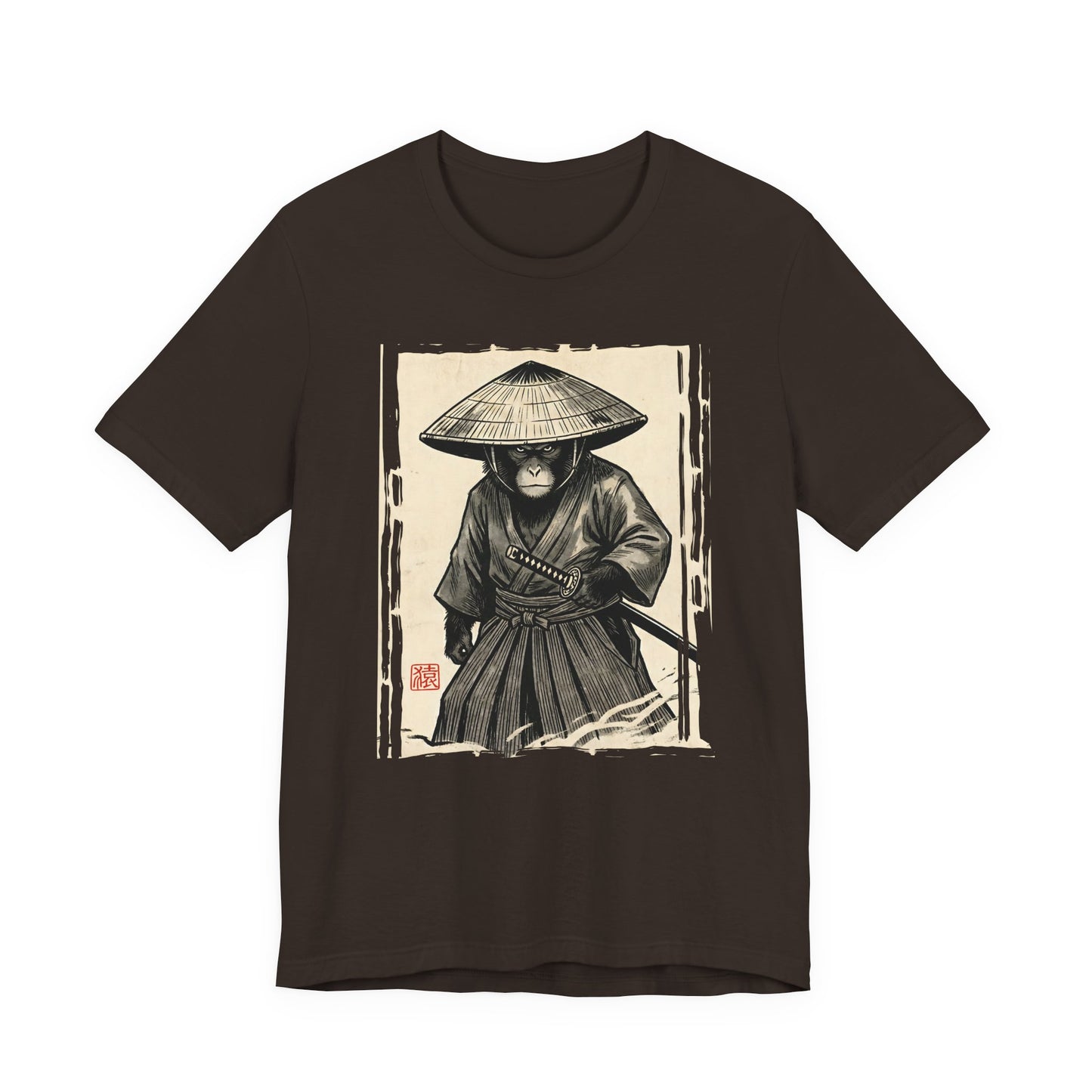 Samurai Warrior — Vintage Ink Sumi-E Style Katana T-Shirt