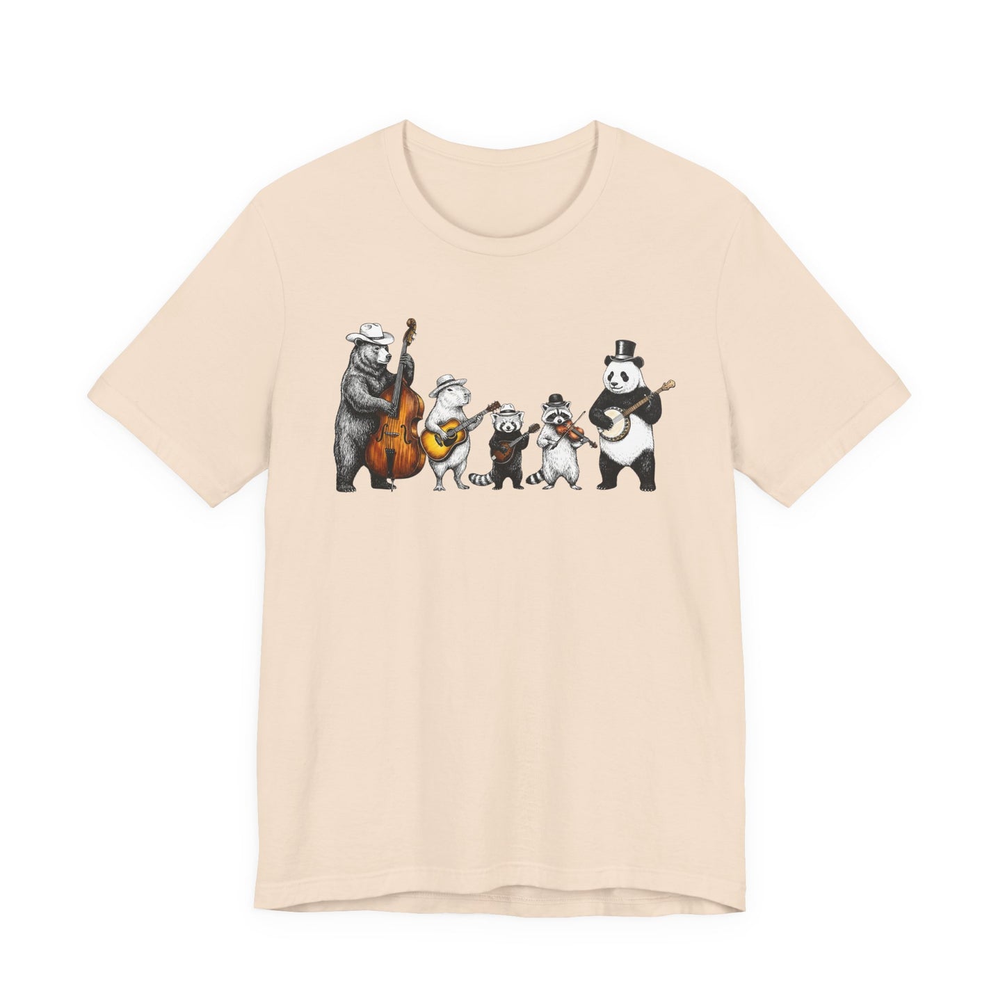 Bluegrass Animal Band — Cute Folk Music Band T-Shirt