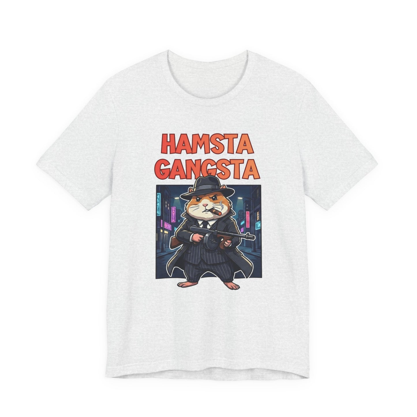 Hamsta Gangsta Anime - Cute Gangster Hamster Graphic T-Shirt