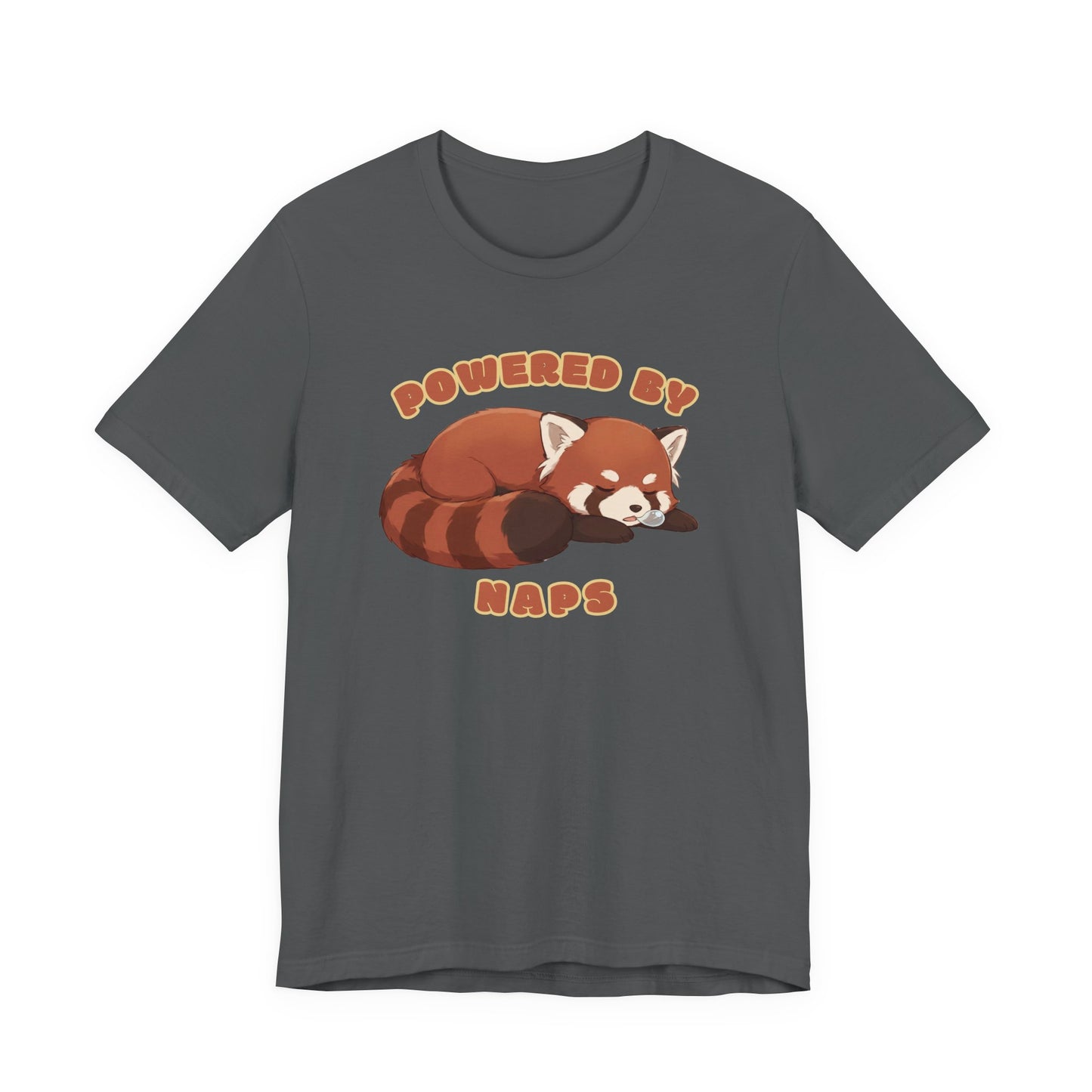 Powered by Naps — Cute Sleeping Red Panda (Unisex T-Shirt)