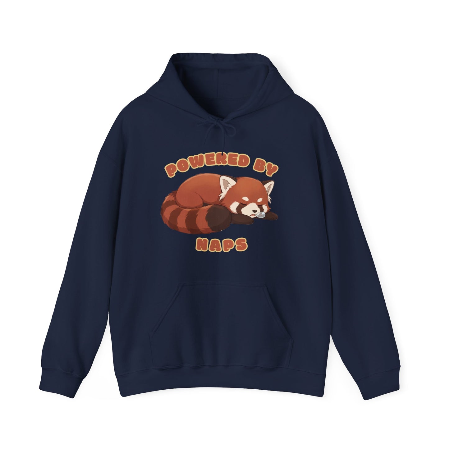 Powered by Naps Red Panda  — Cute Sleepy Animal Graphic Hoodie