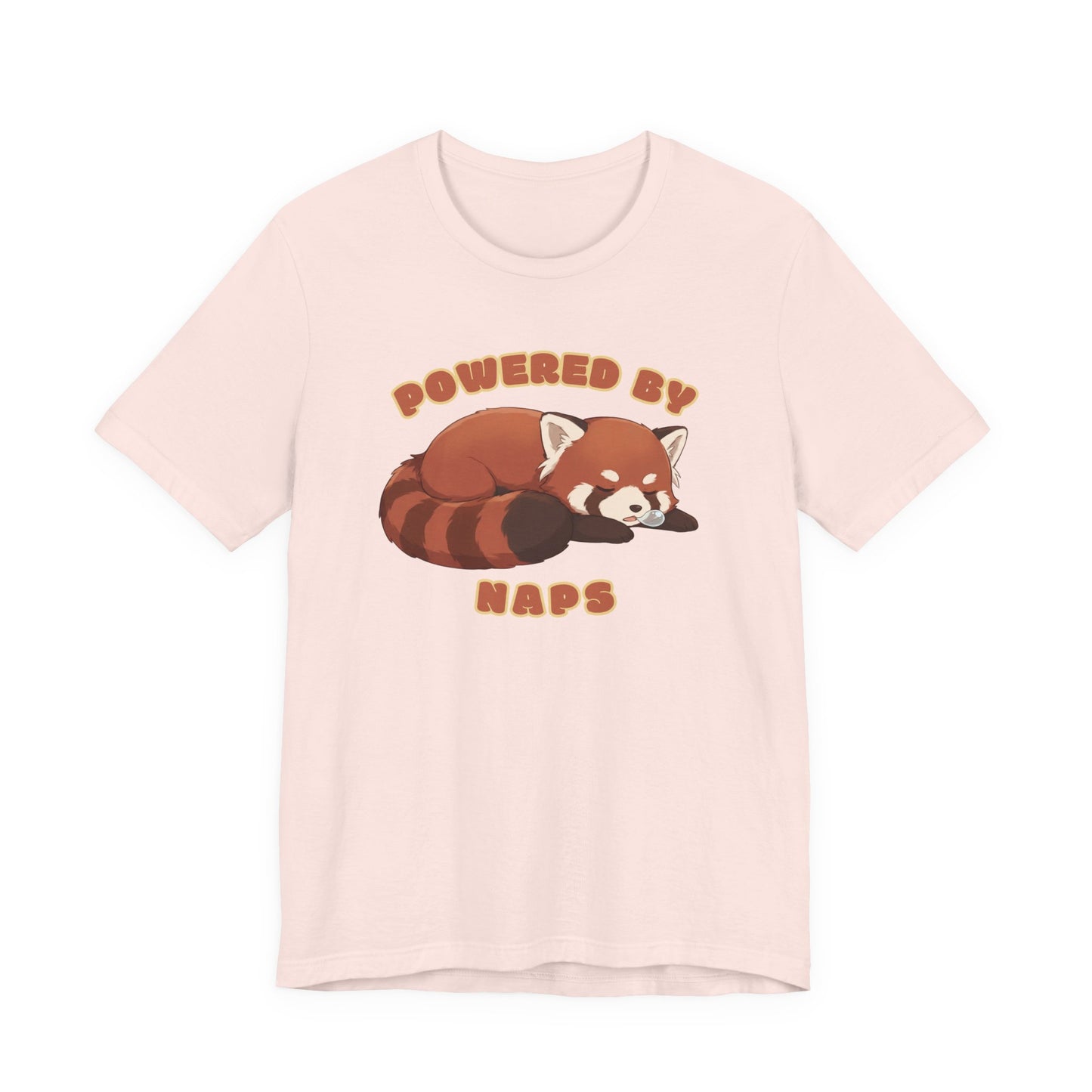 Powered by Naps — Cute Sleeping Red Panda (Unisex T-Shirt)